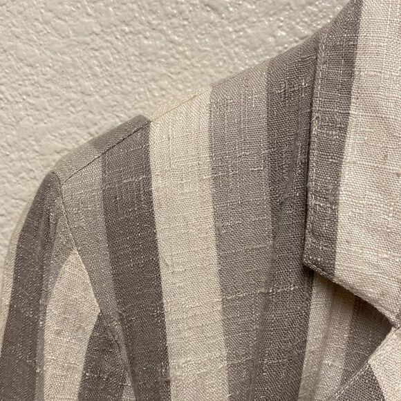 Vintage Striped Double Breasted Blazer Large - Picture 4 of 6